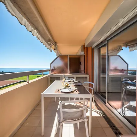 Triangle D'or, Magnifique 2p, Vue Mer, Piscine, Parking, Proche Monaco *