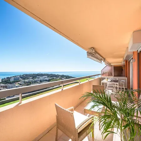 Triangle D'or, Magnifique 2p, Vue Mer, Piscine, Parking, Proche Monaco Appartement