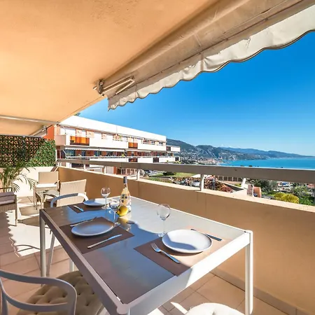 Triangle D'or, Magnifique 2p, Vue Mer, Piscine, Parking, Proche Monaco * Roquebrune-Cap-Martin